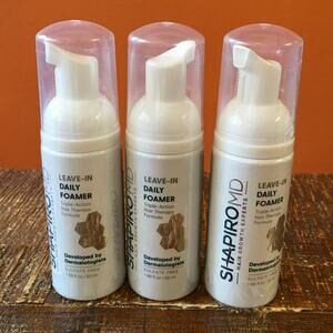Shapiro MD Hair Growth Leave In Daily Foamer *Lot of 3* Hair Loss Balding SEALED